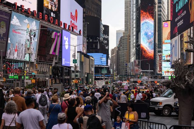 Times Square in Manhattan, July 12th, 2022